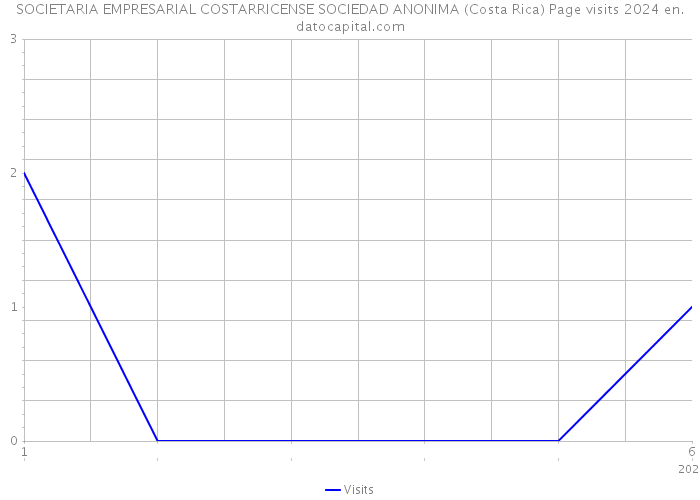 SOCIETARIA EMPRESARIAL COSTARRICENSE SOCIEDAD ANONIMA (Costa Rica) Page visits 2024 