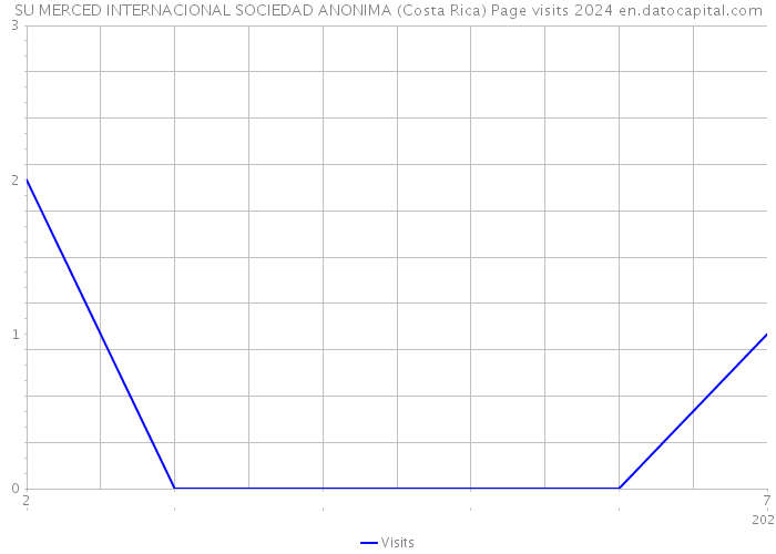 SU MERCED INTERNACIONAL SOCIEDAD ANONIMA (Costa Rica) Page visits 2024 