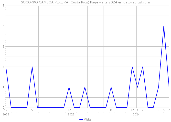 SOCORRO GAMBOA PEREIRA (Costa Rica) Page visits 2024 