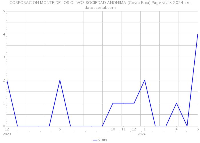 CORPORACION MONTE DE LOS OLIVOS SOCIEDAD ANONIMA (Costa Rica) Page visits 2024 