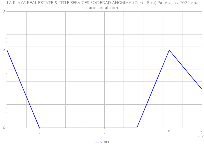 LA PLAYA REAL ESTATE & TITLE SERVICES SOCIEDAD ANONIMA (Costa Rica) Page visits 2024 