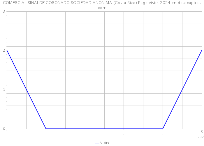COMERCIAL SINAI DE CORONADO SOCIEDAD ANONIMA (Costa Rica) Page visits 2024 