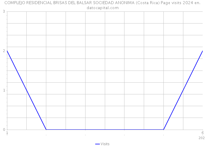 COMPLEJO RESIDENCIAL BRISAS DEL BALSAR SOCIEDAD ANONIMA (Costa Rica) Page visits 2024 