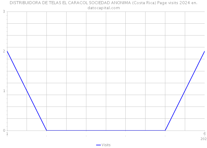 DISTRIBUIDORA DE TELAS EL CARACOL SOCIEDAD ANONIMA (Costa Rica) Page visits 2024 