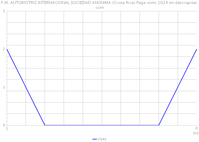 F.M. AUTOMOTRIZ INTERNACIONAL SOCIEDAD ANONIMA (Costa Rica) Page visits 2024 