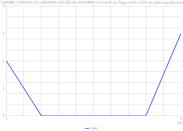 CARNES Y MARISCOS CAMARSA SOCIEDAD ANONIMA (Costa Rica) Page visits 2024 