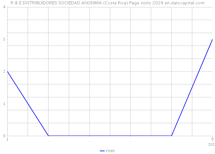 R & E DISTRIBUIDORES SOCIEDAD ANONIMA (Costa Rica) Page visits 2024 