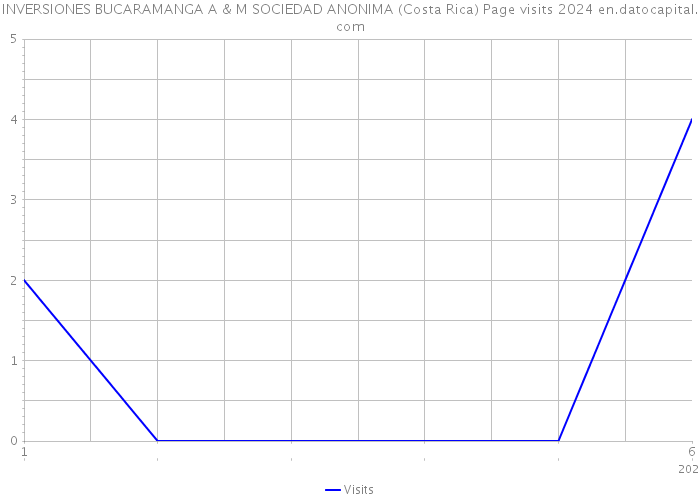 INVERSIONES BUCARAMANGA A & M SOCIEDAD ANONIMA (Costa Rica) Page visits 2024 