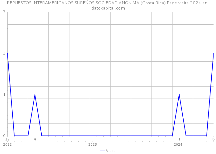 REPUESTOS INTERAMERICANOS SUREŃOS SOCIEDAD ANONIMA (Costa Rica) Page visits 2024 
