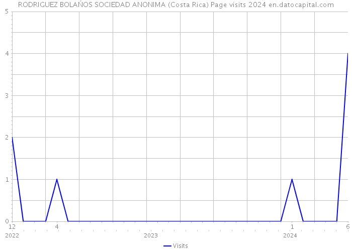 RODRIGUEZ BOLAŃOS SOCIEDAD ANONIMA (Costa Rica) Page visits 2024 