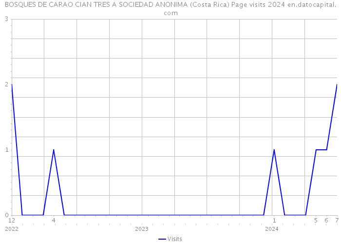BOSQUES DE CARAO CIAN TRES A SOCIEDAD ANONIMA (Costa Rica) Page visits 2024 
