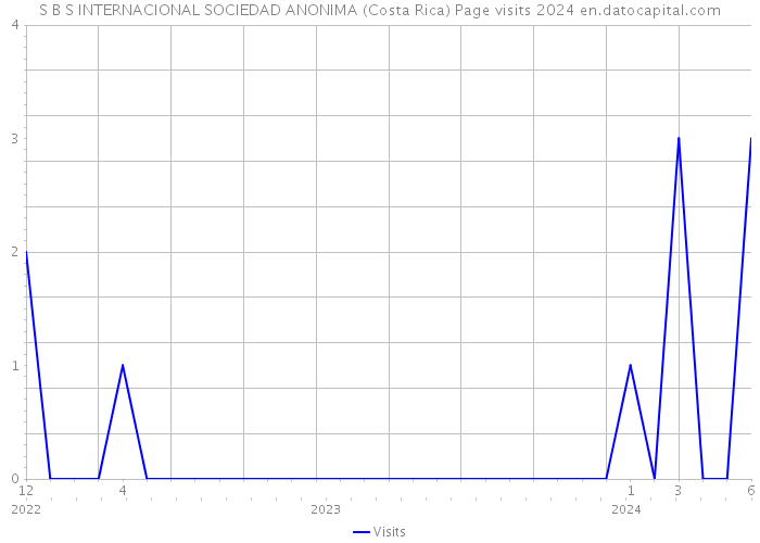 S B S INTERNACIONAL SOCIEDAD ANONIMA (Costa Rica) Page visits 2024 