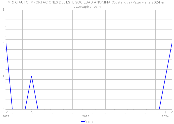 M & G AUTO IMPORTACIONES DEL ESTE SOCIEDAD ANONIMA (Costa Rica) Page visits 2024 