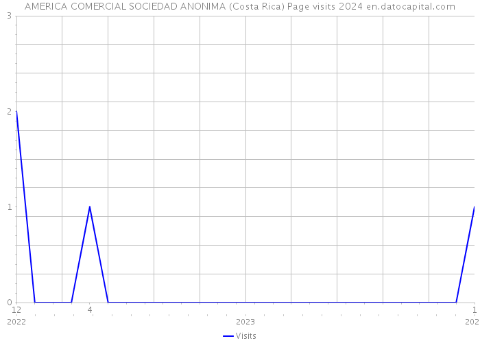 AMERICA COMERCIAL SOCIEDAD ANONIMA (Costa Rica) Page visits 2024 
