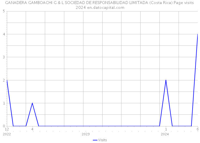 GANADERA GAMBOACHI G & L SOCIEDAD DE RESPONSABILIDAD LIMITADA (Costa Rica) Page visits 2024 
