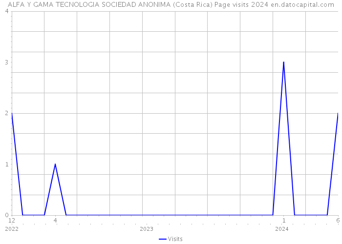 ALFA Y GAMA TECNOLOGIA SOCIEDAD ANONIMA (Costa Rica) Page visits 2024 
