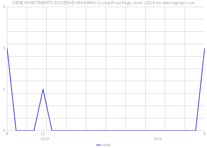 DENE INVESTMENTS SOCIEDAD ANONIMA (Costa Rica) Page visits 2024 