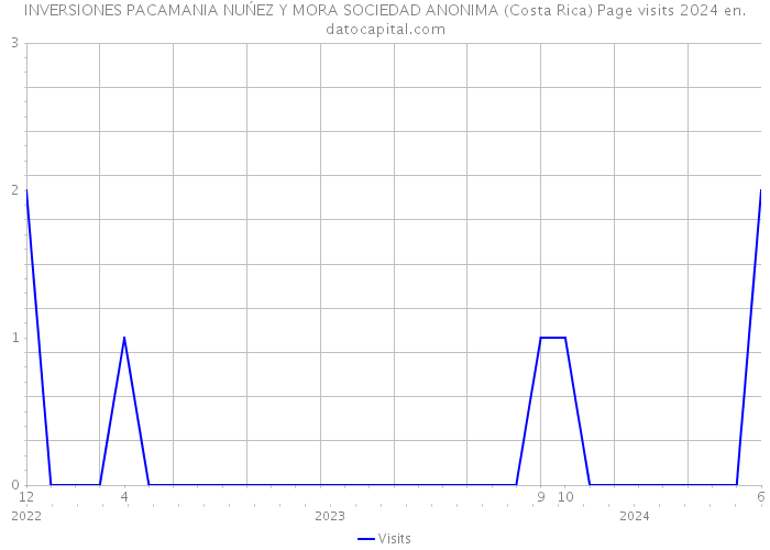 INVERSIONES PACAMANIA NUŃEZ Y MORA SOCIEDAD ANONIMA (Costa Rica) Page visits 2024 
