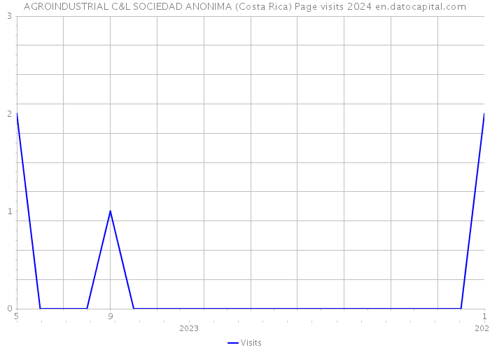 AGROINDUSTRIAL C&L SOCIEDAD ANONIMA (Costa Rica) Page visits 2024 