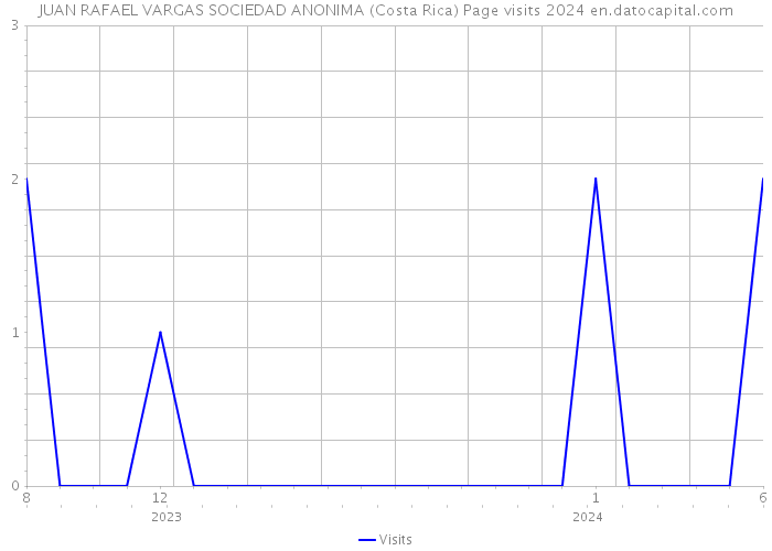 JUAN RAFAEL VARGAS SOCIEDAD ANONIMA (Costa Rica) Page visits 2024 