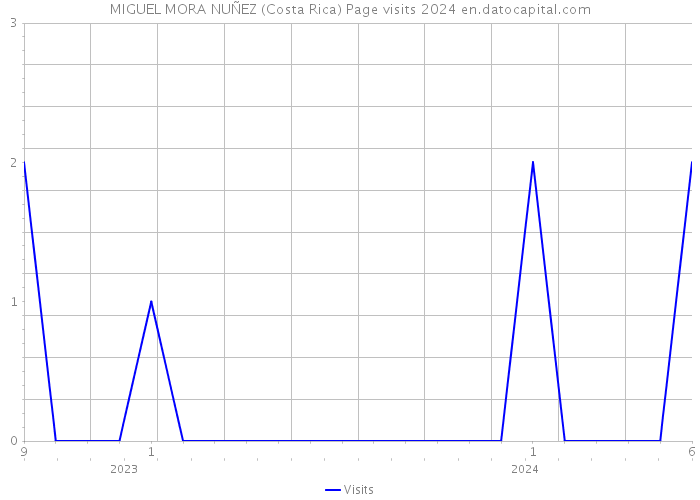 MIGUEL MORA NUÑEZ (Costa Rica) Page visits 2024 