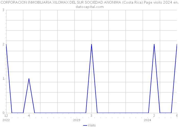 CORPORACION INMOBILIARIA XILOMAX DEL SUR SOCIEDAD ANONIMA (Costa Rica) Page visits 2024 