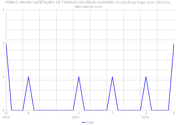 TOBIAS UMAŃA CAFETALERA DE TARRAZU SOCIEDAD ANONIMA (Costa Rica) Page visits 2024 