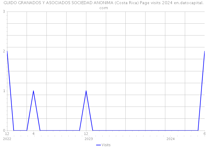 GUIDO GRANADOS Y ASOCIADOS SOCIEDAD ANONIMA (Costa Rica) Page visits 2024 