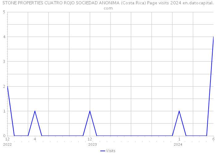STONE PROPERTIES CUATRO ROJO SOCIEDAD ANONIMA (Costa Rica) Page visits 2024 