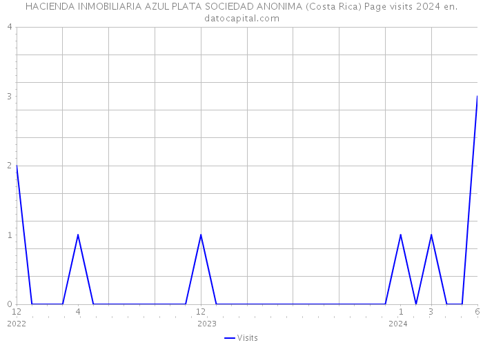 HACIENDA INMOBILIARIA AZUL PLATA SOCIEDAD ANONIMA (Costa Rica) Page visits 2024 