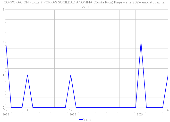 CORPORACION PEREZ Y PORRAS SOCIEDAD ANONIMA (Costa Rica) Page visits 2024 