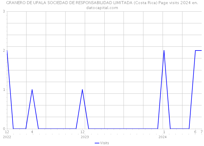 GRANERO DE UPALA SOCIEDAD DE RESPONSABILIDAD LIMITADA (Costa Rica) Page visits 2024 