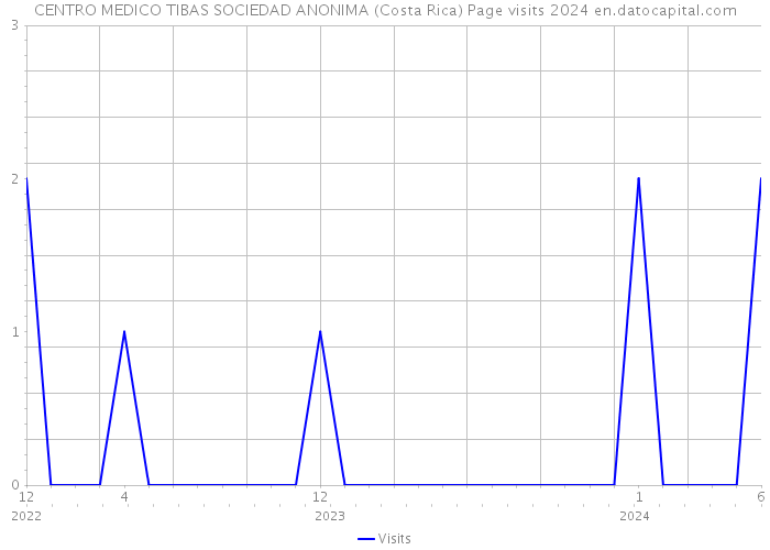 CENTRO MEDICO TIBAS SOCIEDAD ANONIMA (Costa Rica) Page visits 2024 