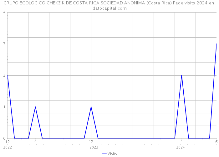 GRUPO ECOLOGICO CHEKZIK DE COSTA RICA SOCIEDAD ANONIMA (Costa Rica) Page visits 2024 