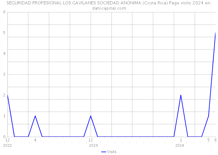 SEGURIDAD PROFESIONAL LOS GAVILANES SOCIEDAD ANONIMA (Costa Rica) Page visits 2024 