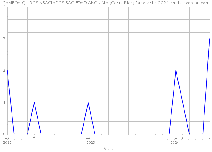 GAMBOA QUIROS ASOCIADOS SOCIEDAD ANONIMA (Costa Rica) Page visits 2024 