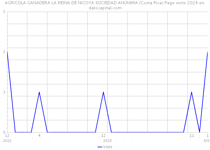 AGRICOLA GANADERA LA REINA DE NICOYA SOCIEDAD ANONIMA (Costa Rica) Page visits 2024 