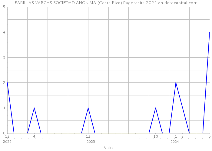 BARILLAS VARGAS SOCIEDAD ANONIMA (Costa Rica) Page visits 2024 