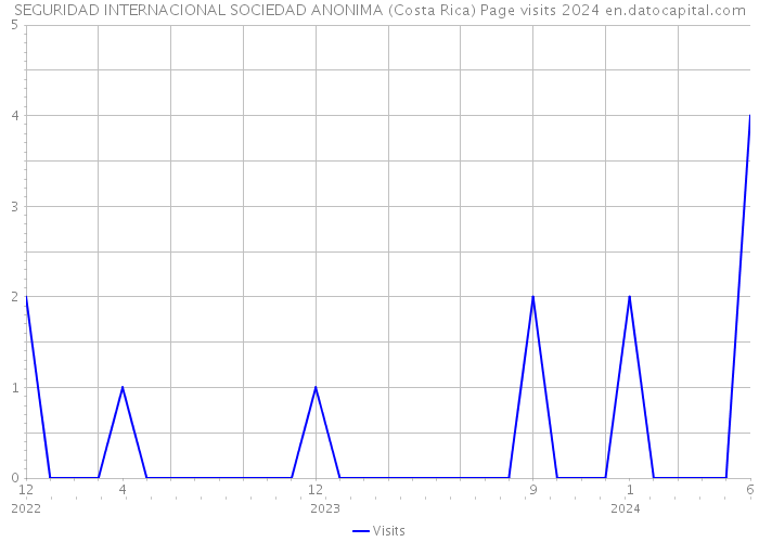 SEGURIDAD INTERNACIONAL SOCIEDAD ANONIMA (Costa Rica) Page visits 2024 