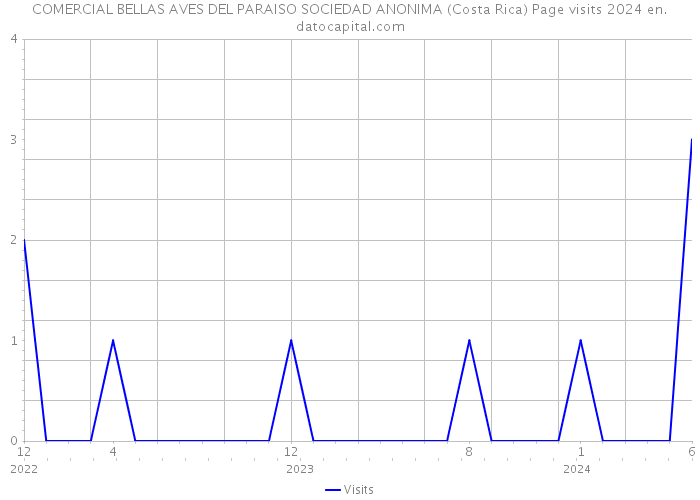 COMERCIAL BELLAS AVES DEL PARAISO SOCIEDAD ANONIMA (Costa Rica) Page visits 2024 
