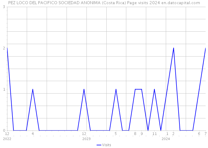 PEZ LOCO DEL PACIFICO SOCIEDAD ANONIMA (Costa Rica) Page visits 2024 