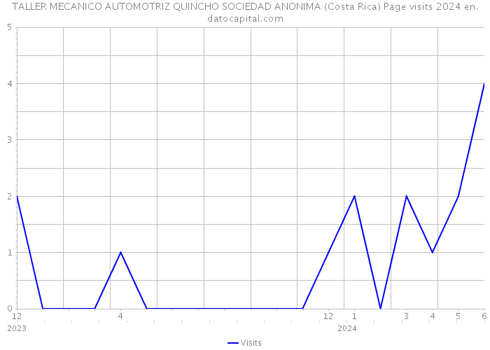TALLER MECANICO AUTOMOTRIZ QUINCHO SOCIEDAD ANONIMA (Costa Rica) Page visits 2024 