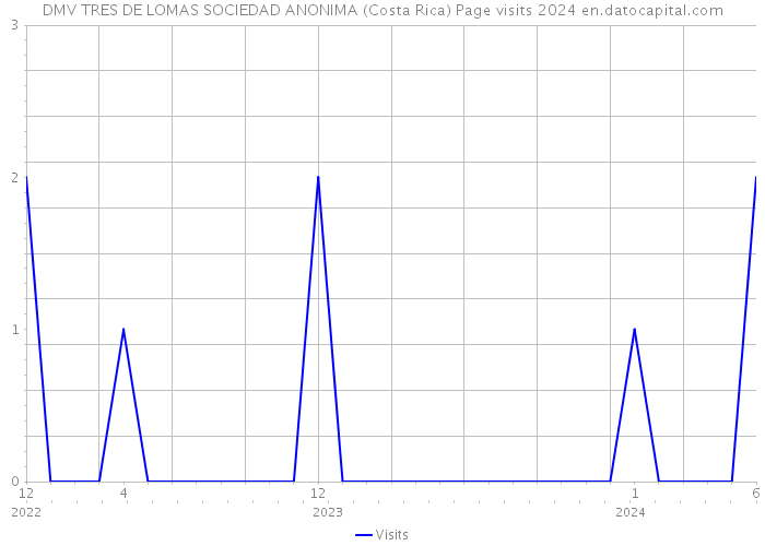 DMV TRES DE LOMAS SOCIEDAD ANONIMA (Costa Rica) Page visits 2024 