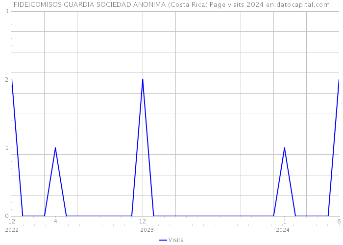 FIDEICOMISOS GUARDIA SOCIEDAD ANONIMA (Costa Rica) Page visits 2024 
