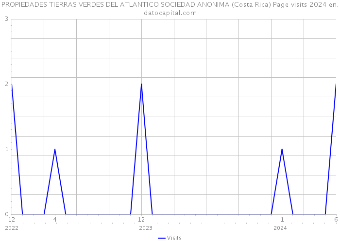 PROPIEDADES TIERRAS VERDES DEL ATLANTICO SOCIEDAD ANONIMA (Costa Rica) Page visits 2024 