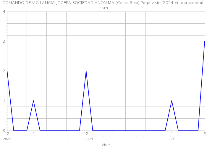 COMANDO DE VIGILANCIA JOCEPA SOCIEDAD ANONIMA (Costa Rica) Page visits 2024 