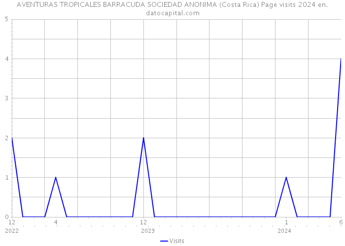 AVENTURAS TROPICALES BARRACUDA SOCIEDAD ANONIMA (Costa Rica) Page visits 2024 