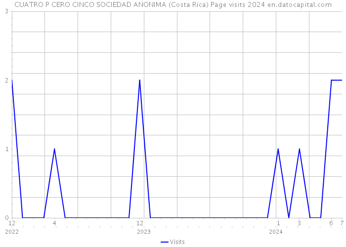 CUATRO P CERO CINCO SOCIEDAD ANONIMA (Costa Rica) Page visits 2024 