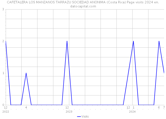 CAFETALERA LOS MANZANOS TARRAZU SOCIEDAD ANONIMA (Costa Rica) Page visits 2024 