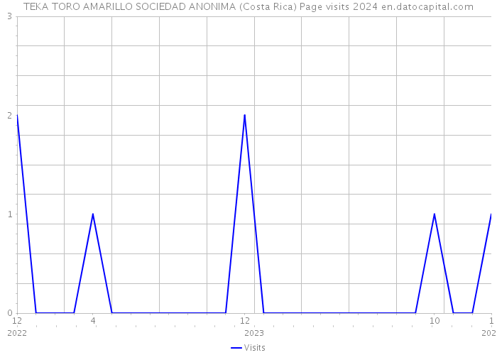 TEKA TORO AMARILLO SOCIEDAD ANONIMA (Costa Rica) Page visits 2024 